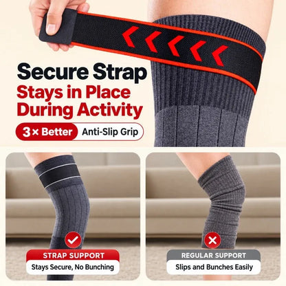 Adjustable Plush Knee Sleeves