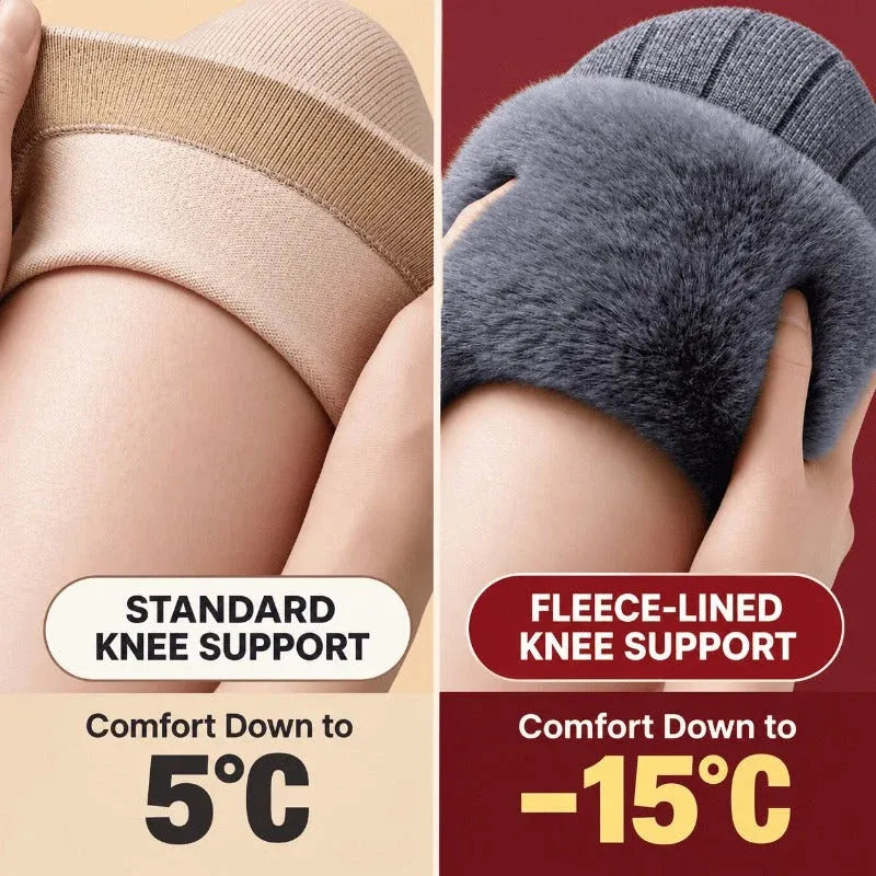 Adjustable Plush Knee Sleeves