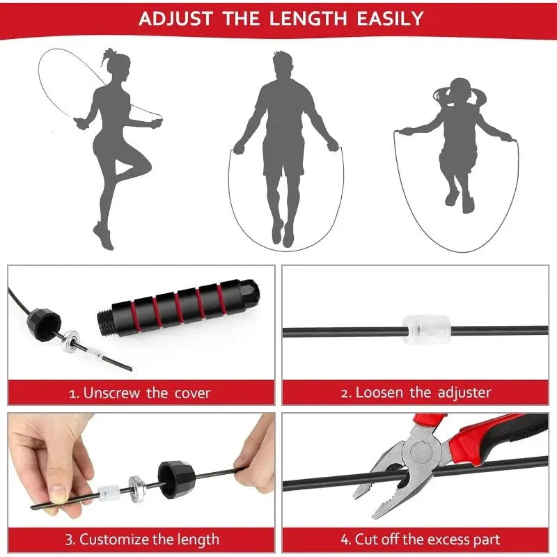 Adjustable Steel Wire Jump Rope