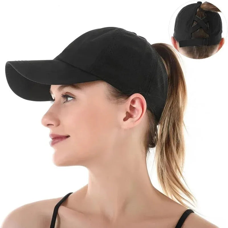 Adjustable Ponytail Baseball Hat