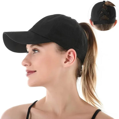 Adjustable Ponytail Baseball Hat