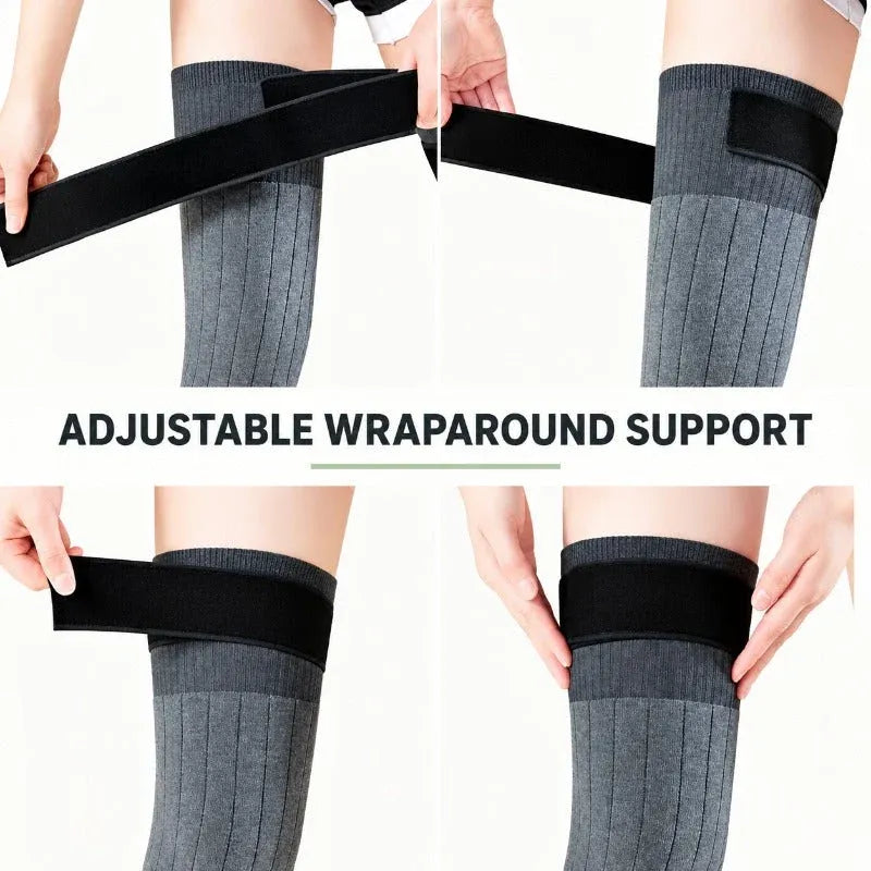 Adjustable Plush Knee Sleeves