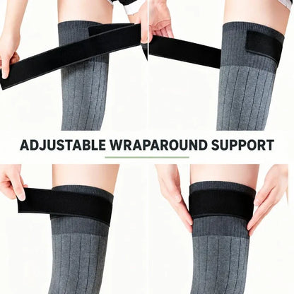 Adjustable Plush Knee Sleeves